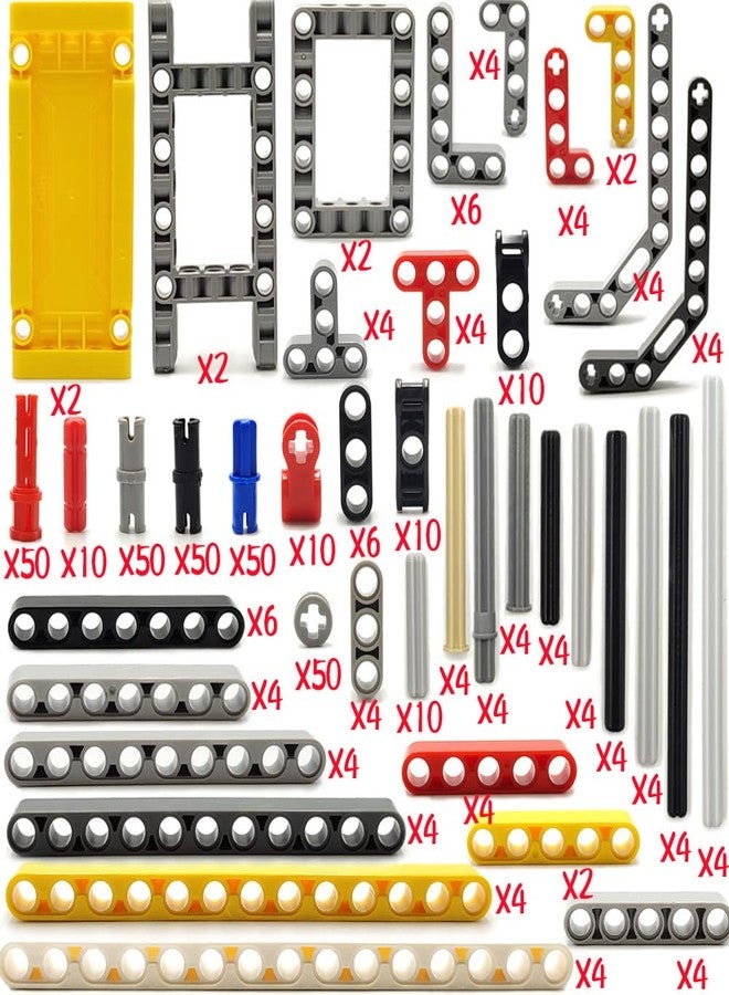 dspitwod Technical Parts Beams Axles Connectors Bricks Sets - 420 Pieces, Frame Liftarms Beams for Technic Car STEM Building Block Toys - Image 2